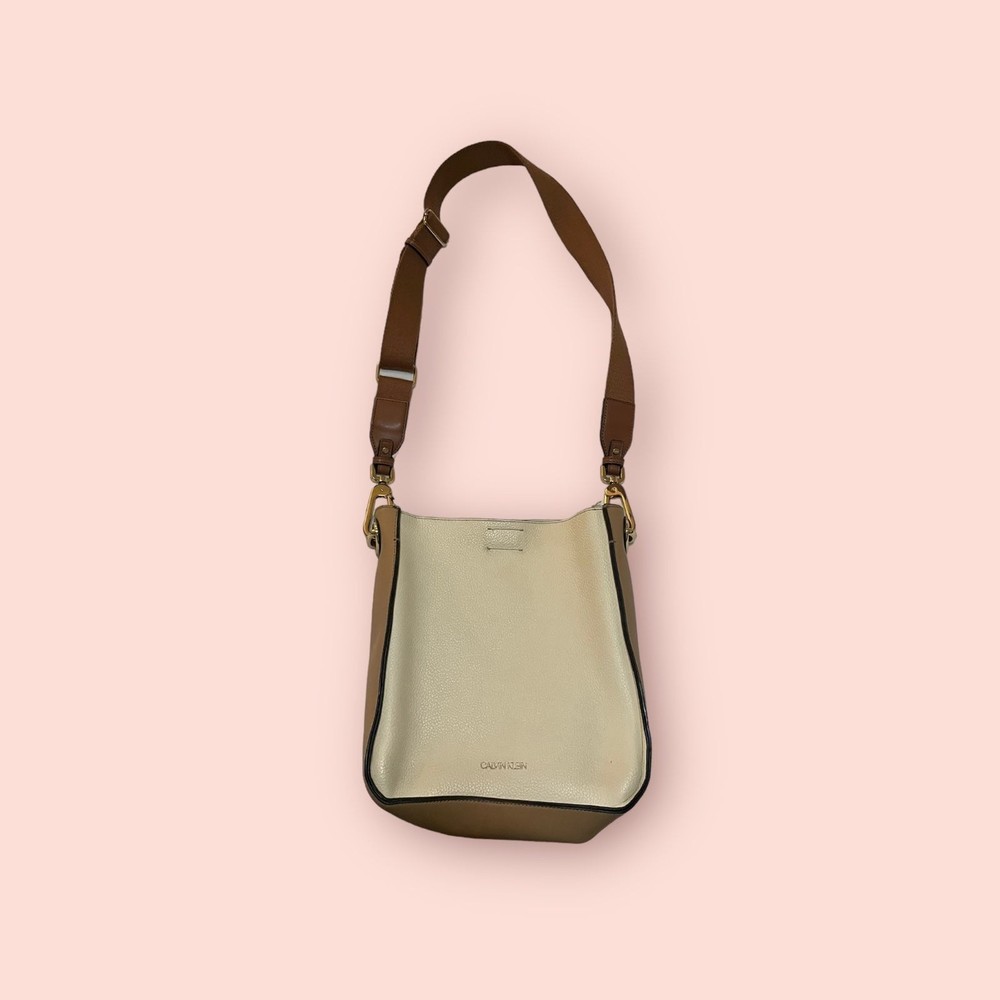 Calvin Klein Beige/Brown Crossbody Bag